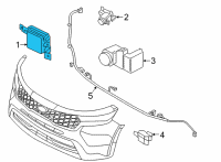 OEM Kia Sorento Unit Assembly-Front RADA Diagram - 99110P4000