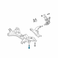 OEM Toyota RAV4 Engine Cradle Front Bolt Diagram - 90119-A0244