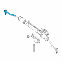 OEM Nissan Altima Socket Kit-Tie Rod, Outer Diagram - D8640-JA00A