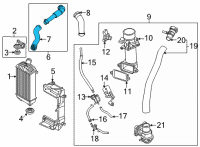 OEM Hyundai Hose&Pipe Assembly-I/C Inlet Diagram - 28272-2S310