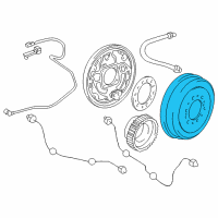 OEM Toyota 4Runner Brake Drum Diagram - 42431-35210