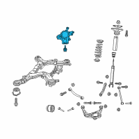 OEM Dodge Durango Knuckle And Ball Joint Right Diagram - 68253396AB