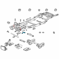 OEM Chevrolet Avalanche Differential Mount Diagram - 23104736