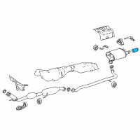 OEM Toyota Finish Pipe Diagram - 17408-0V010
