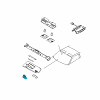 OEM Nissan 350Z Holder-SUNVISOR Diagram - 96409-CE401