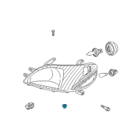 OEM 2014 Toyota Tundra Grille Grommet Diagram - 90189-05142