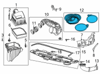 OEM Cadillac Outlet Tube Diagram - 84789747