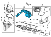 OEM GMC Outlet Duct Diagram - 84943351