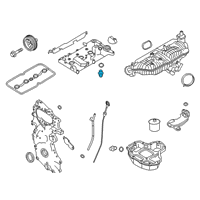 OEM Nissan Pathfinder Positive Crankcase Ventilation Control Valve Assembly Diagram - 11810-6N202