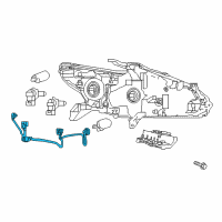 OEM Nissan Altima Harness Assembly-HEADLAMPAMP Diagram - 26038-9HS0A