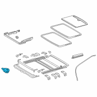 OEM Lexus ES350 Gear Assembly, Sliding Roof Diagram - 63260-06100