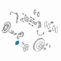 OEM Infiniti Rear Wheel Inner Bearing Diagram - 43210-WL000