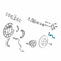 OEM Honda Hose Set, Right Rear Brake (B) Diagram - 01466-STX-A00
