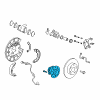 OEM Honda Bearing Assembly, Rear Hub Unit Diagram - 42200-STX-A02