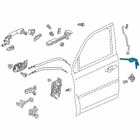 OEM 2016 Honda Pilot Cylinder, Driver Side Door Diagram - 72185-TG7-A01