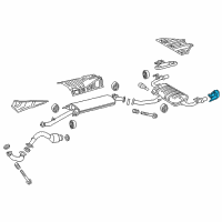 OEM Lexus BAFFLE Sub-Assembly, Exhaust Diagram - 17408-36030