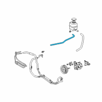 OEM Lexus Power Steering Return Hose, No.1 Diagram - 44412-60280