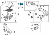 OEM Hyundai Kona Sensor Assembly-Air Flow Diagram - 28164-2J600