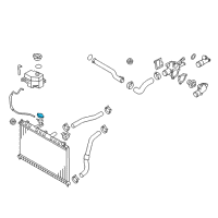 OEM Hyundai Scoupe Cap Assembly-Radiator Diagram - 25330-17000