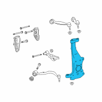 OEM Lexus Knuckle, Steering, LH Diagram - 43202-59075
