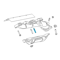 OEM Dodge Charger Stud-Double Ended Diagram - 6510141AA