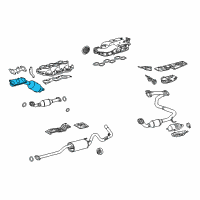 OEM Toyota Exhaust Manifold Diagram - 17140-0P140