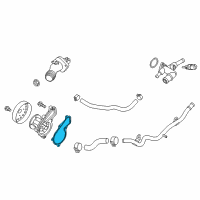 OEM Hyundai Gasket-Water Pump Diagram - 25124-2E000