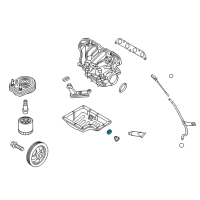 OEM Hyundai Plug-Oil Drain Diagram - 21512-23001