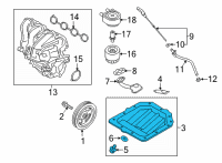 OEM Hyundai Sonata Pan Assembly-Engine Oil Diagram - 21510-2B700