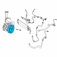 OEM 2014 Jeep Grand Cherokee Pulley-Power Steering Pump Diagram - 68032253AB