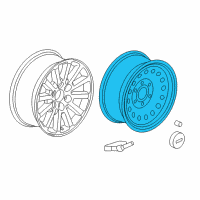 OEM GMC Sierra Spare Wheel Diagram - 9595246