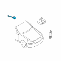 OEM Nissan 350Z Tire Pressure Monitoring Sensor Unit Diagram - 40700-CD001