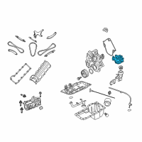 OEM Chrysler Pump-Engine Oil Diagram - 53020827AC