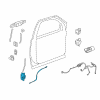 OEM Chevrolet Lock Assembly Diagram - 25876388