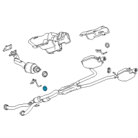 OEM Chevrolet Camaro Muffler & Pipe Bushing Diagram - 25924159