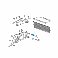 OEM Buick Regal Sportback Ashtray Housing Box Diagram - 13502523