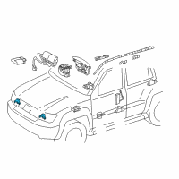 OEM Toyota 4Runner Front Sensor Diagram - 89173-49405