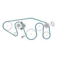 OEM Nissan Serpentine Belt Diagram - 11720-EZ30A