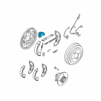 OEM Kia Cylinder Assembly-Rear Wheel Diagram - 583301G000