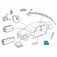 OEM 2013 Dodge Charger Sensor-Acceleration Diagram - 56054085AA