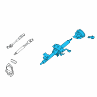 OEM 2015 Toyota 4Runner Column Assembly Diagram - 45250-35A61