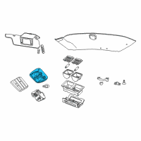 OEM Ford Crown Victoria Dome Lamp Assembly Diagram - 3W7Z-13776-ADN