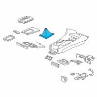 OEM Honda Civic Boot, Change Lever *NH1L* (BLACK) Diagram - 83414-SR3-000ZA