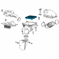 OEM Honda Pilot Element Assembly, Air Cleaner Diagram - 17220-5J6-A10