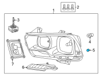 OEM Jeep Wrangler Bulb Diagram - L0000168