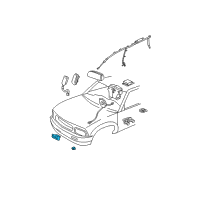 OEM Oldsmobile Side Sensor Diagram - 15085679