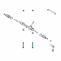 OEM Toyota Gear Assembly Bolt Diagram - 90119-A0460