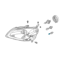 OEM Honda Accord Bulb (12V 5W 3Cp) (Stanley) Diagram - 34901-SB0-671