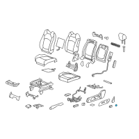 OEM Buick Seat Switch Knob Diagram - 15889530