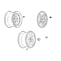 OEM Pontiac Wheel Nut Cap Diagram - 10180807